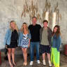 Nicole and Michael Simkins with their three kids, Jaden, Eli, and Harper