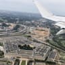 The Pentagon is seen from a flight taking off from Ronald Reagan Washington National Airport on October 10, 2026 in Arlington, Virginia; Illustrative.