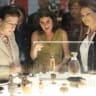 Greek Culture Minister Lina Mendoni (L) and Israeli Ambassador to Greece Pninat Yanay (R) viewing the returned antiquities at the National Archaeological Museum in Athens, October 13, 2026.
