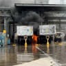 An explosion at an Intel superconductor chip factory in Kiryat Gat, October 14, 2026.