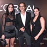 From right: Linoy Ashram, Eli Sagiv and Yarden Gerbi at the L’Oréal Paris gala in Tel Aviv, October 13, 2026.
