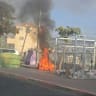 The fire in Beitar Illit that caused serious injury to a 10-year-old child, October 14, 2026.