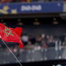 Flag of Morocco during the World Cup match between Morocco v Haiti at the Atlanta Stadium on June 24, 2026