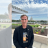 Ruby Chen, father of Israeli-US dual citizen, murdered hostage Itay Chen, seen in Washington, with The Capitol in the background.