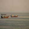 Vessels at the Strait of Hormuz, as seen from Musandam, Oman, October 12, 2026. 