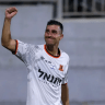 Bnei Yehuda player Stav Nahmani celebrates.