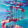 ‘Teivah,’ by Yoran Raanan, acrylic on canvas, 100 x 80 cm, 2026.