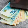 Israeli shekel banknotes in a wallet.