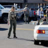 Emergency personnel direct traffic at the scene of a shooting at Silver Rail Elementary School in Bend, Oregon, US, October 15, 2026. 