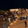 Settlers from the Nahala movement build an outpost near the Gaza border, October 15, 2026.
