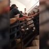 An altercation between Otzma Yehudit affiliated activists and activists attending an event at the Joint List Hebrew-language headquarters, October 15, 2026.