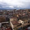 Clouds hang over Cagliari, Italy, January 31, 2026