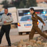  Gilad Schalit and his father Noam arrive near their home town following Gilad's release from captivity in Gaza,  October 18, 2011