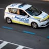 A Police car is seen patrolling at Paseo de Yeserias Street on March 17, 2020 in Madrid, Spain.