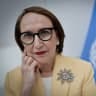 Rebeca Grynspan, Costa Rican economist, current Secretary-General of the United Nations Conference on Trade and Development (UNCTAD) and candidate for the next Secretary-General of the United Nations position, poses during a photo session in Paris on April 29, 2026. 
