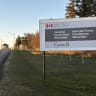 A view near the entrance of the Canadian Forces Base (CFB) Wainwright military base, in Wainwright, Alberta, Canada, on October 18, 2026. 