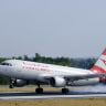 An Airbus A320-214 (OE-LZB) from Austrian airlines is landing in Brussels Airport on July 29, 2022 in Zaventem, Belgium.