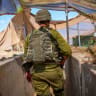 Israeli soldiers seen at an IDF post on the Syrian side of the border with Israel, September 24, 2026. 