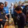 Carl Skau, Acting Executive Director of the World Food Programme (WFP), visits a soup kitchen funded by the WFP, in Deir Al-Balah, in the central Gaza Strip October 18, 2026. 