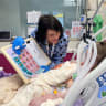 Dr. Oshrat Sella Weiss with a patient.