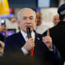 Israeli Prime Minister Benjamin Netanyahu speaks as he meets members of the public at a mall, ahead of Israel’s national election, in Ramla, Israel October 19, 2026.