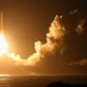 The H3 rocket carrying the Martian Moons Exploration (MMX) rover bound for Mars' moon Phobos lifts off from the Tanegashima Space Center in Minamitane, Kagoshima Prefecture, Japan, October 20, 2026 in this photo taken by Kyodo.
