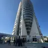 The damage caused to the Sail Tower (“The Missile” Building) in Haifa by Iranian missile during Operation Rising Lion.