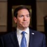US Secretary of State Marco Rubio looks on upon his arrival at the Taj Mahal Palace Hotel in Mumbai on October 20, 2026.