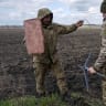 Servicemen of the 68th Oleksa Dovbush Separate Jaeger Brigade of the Armed Forces of Ukraine set up Starlink satellite internet system, amid Russia's attack on Ukraine, near the frontline town of Pokrovsk in Donetsk region, Ukraine April 10, 2025. 