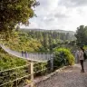 A rendering of the suspension bridge between Tel Hai and Kfar Giladi.