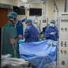 Israeli doctors perform cardiac catheterizations at Hadassah Ein Karem Hospital, in Jerusalem, on January 20, 2020. 
