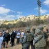 IDF forces detain volunteers with Rabbis for Human Rights in the West Bank village of Nahalin on October 21, 2026. 