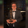 ARIK WEISS with his Emmy: ‘I’m no longer looking in from the outside.’ 