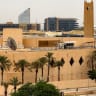 The US embassy headquarters in Riyadh is pictured on March 3, 2026, after it was hit by drone strikes earlier.