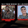 Fallen soldiers Staff Sergeant Ron Yonatan Roytman and Sergeant Yuval Shai Svilem, killed on October 23, 2026, during a terror attack in Hebron, West Bank.