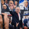 Prime Minister and Likud party chairman Benjamin Netanyahu visits the Hatikva Market in Tel Aviv as part of the Likud party’s election campaign ahead of Israel’s upcoming general elections, October 22, 2026.