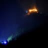 Smoke and fire rise following a fire incident at the Kehlsteinhaus, the Eagle's Nest, in Berchtesgaden, Bavaria, Germany, in this handout image released October 24, 2026.