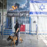 Israeli prison service guards operate in a special wing of Israeli citizens accused of spying for Iran, in the Damon Prison, in the Druze town of Daliyat al-Karmel, northern Israel, July 1, 2025.