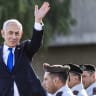 Prime Minister Benjamin Netanyahu attends the graduation ceremony of an IDF officers’ course in southern Israel, October 21, 2026.