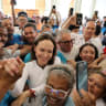Venezuelan opposition leader Maria Corina Machado arrives at a church after returning to the country following nearly a year abroad, in Lara, Venezuela, October 25, 2026.