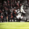  HAPOEL TEL AVIV’S Daniel Dappa flips in celebration after scoring during the Reds’ 3-0 Premier League road victory over Hapoel Jerusalem in the capital. 