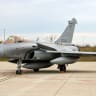 This photograph shows a French Air and Space Force Rafale fighter aircraft during joint training with the Croatian Air Force at Zagreb Air Base in Pleso, near Zagreb on October 21, 2026. 