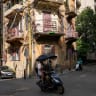Motorcyclists ride on the streets of Beirut, Lebanon, October 20, 2026.