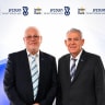 Pictured (from right to left): Boaz Levy, Chairman of the Board of Israel Aerospace Industries (IAI), and Prof. Uri Sivan, President of the Technion. 