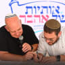 Inscribing letters in the Torah scroll dedicated to Ofir Libstein, who was murdered on Oct