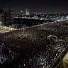 Tens of thousands of ultra-Orthodox Jews attend an election rally organized by the United Torah Judaism party in the ultra-Orthodox city of Bnei Brak, central Israel, two days ahead of Israel’s general elections, October 25, 2026.