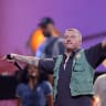 Rapper Macklemore performs during the opening ceremony of the Invictus Games, in Duesseldorf, Germany, September 9, 2023.