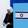 A woman votes during the national election in the Arab city of Umm al-Fahm, northern Israel, October 27, 2026