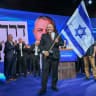 Yashar party chairman Gadi Eisenkot is seen at his party’s election headquarters in Tel Aviv, October 28, 2026