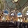 Visiting a synagogue in Sofia, Bulgaria.